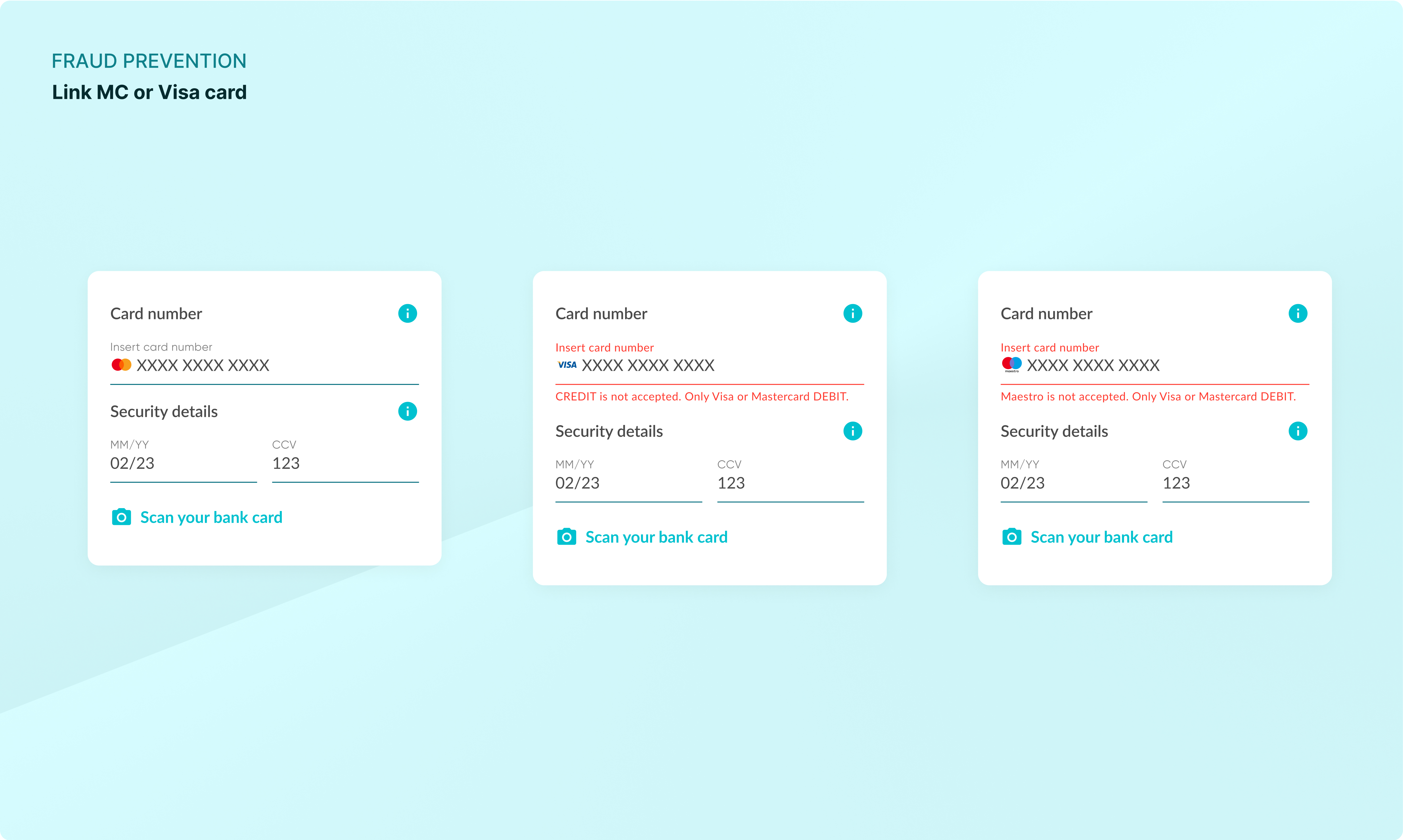 NFC card-tap flow for faster account setup
